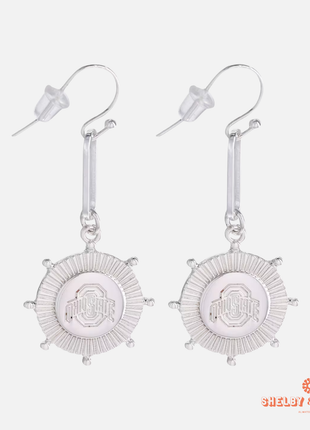 Ohio State Buckeyes Pixel Earrings