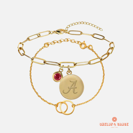 Alabama Crimson Tide Jacaranda Bracelet Set