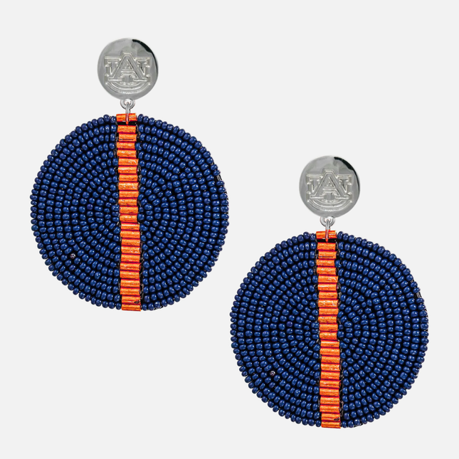 Auburn Tigers Greta Hand Beaded Earrings
