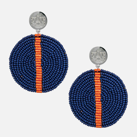 Auburn Tigers Greta Hand Beaded Earrings