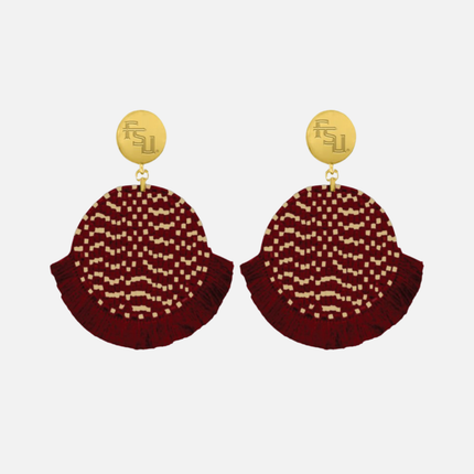 Florida State Seminoles Hand Beaded Remi Earrings