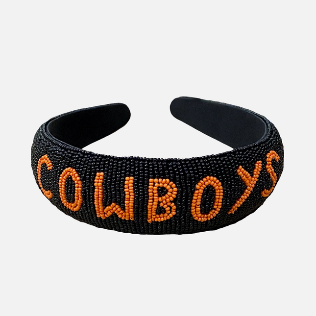 Oklahoma State Cowboys Hand Beaded Headband