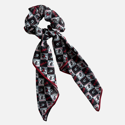 Georgia Bulldogs Brynn Harlequinn Scarf Scrunchie