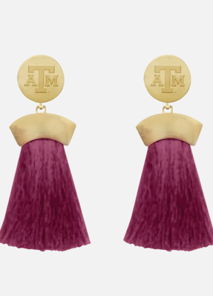 Texas A&M Ella Earrings Gold