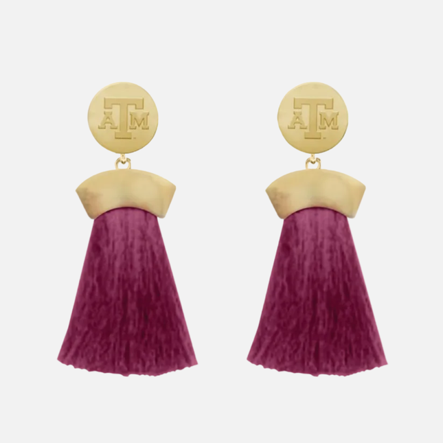 Texas A&M Ella Earrings Gold