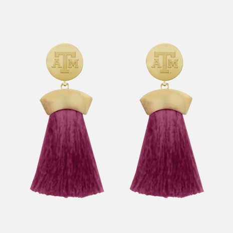 Texas A&M Ella Earrings Gold