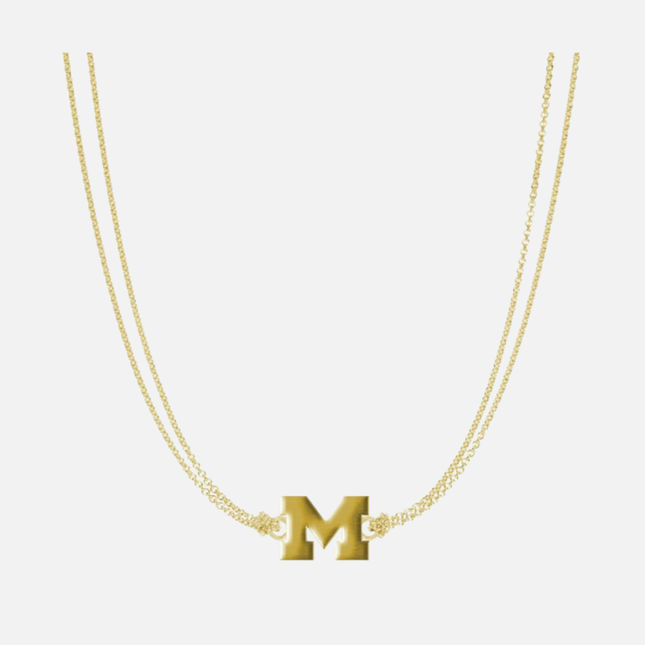 Michigan Wolverines Daisy Necklace