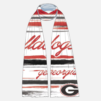 Georgia Bulldogs Wave Scarf