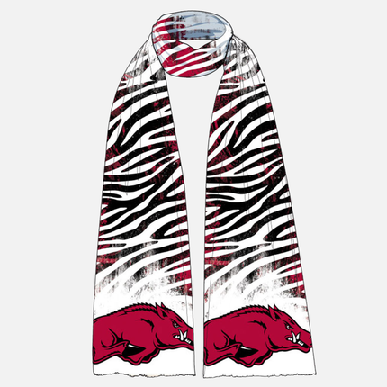 Arkansas Razorbacks Animal Print Scarf