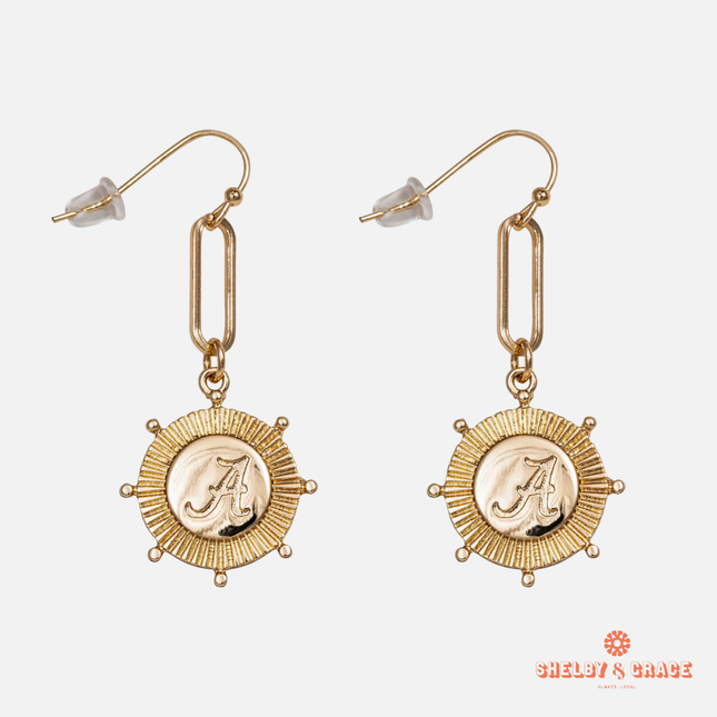 Alabama Crimson Tide Pixel Earrings