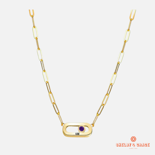 LSU Tigers Winterberry Necklace