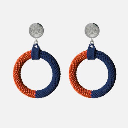 Auburn Tigers Skye Hand Beaded Earrings