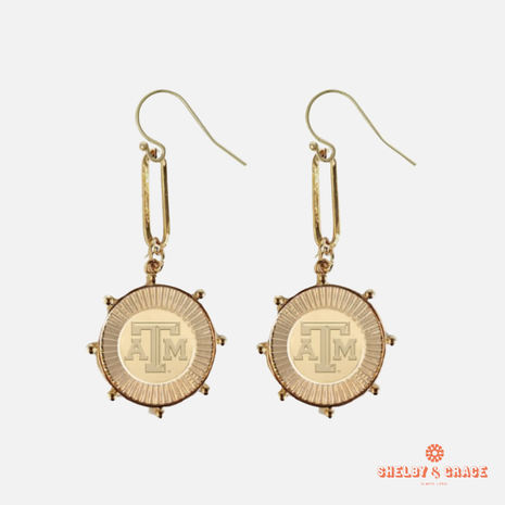 Texas A&M Aggies Pixel Earrings
