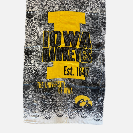 Iowa Hawkeyes Lace Print Scarf
