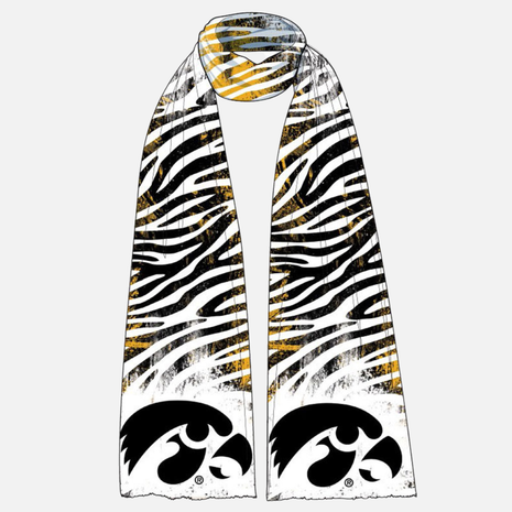 Iowa Hawkeyes Animal Print Scarf