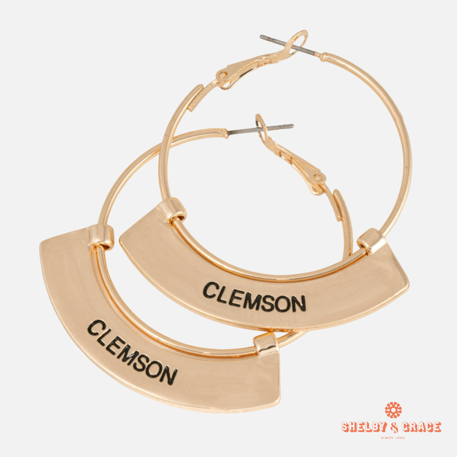 Clemson Tigers Weller Earrings