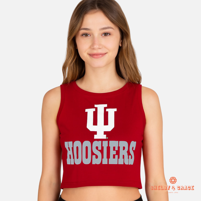 Indiana Hoosiers Zora Cropped Tank