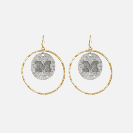 Michigan Wolverines Isabella Earrings