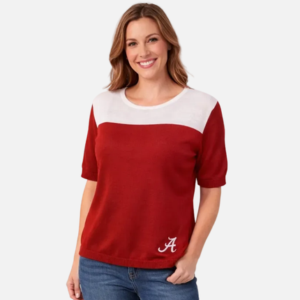 Alabama Crimson Tide Short Sleeve Sweater