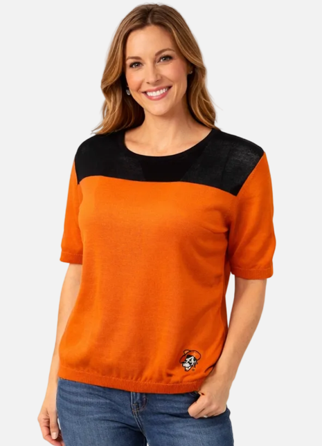 Oklahoma State Cowboys Short Sleeve Sweater