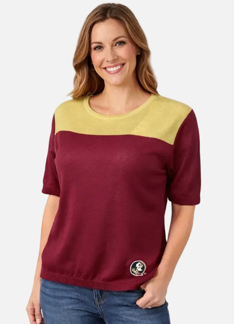 Florida State Seminoles Short Sleeve Sweater