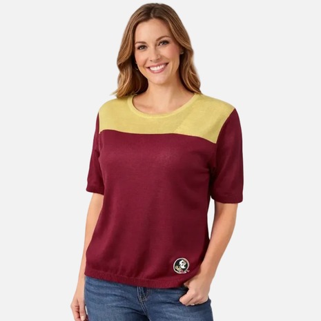 Florida State Seminoles Short Sleeve Sweater