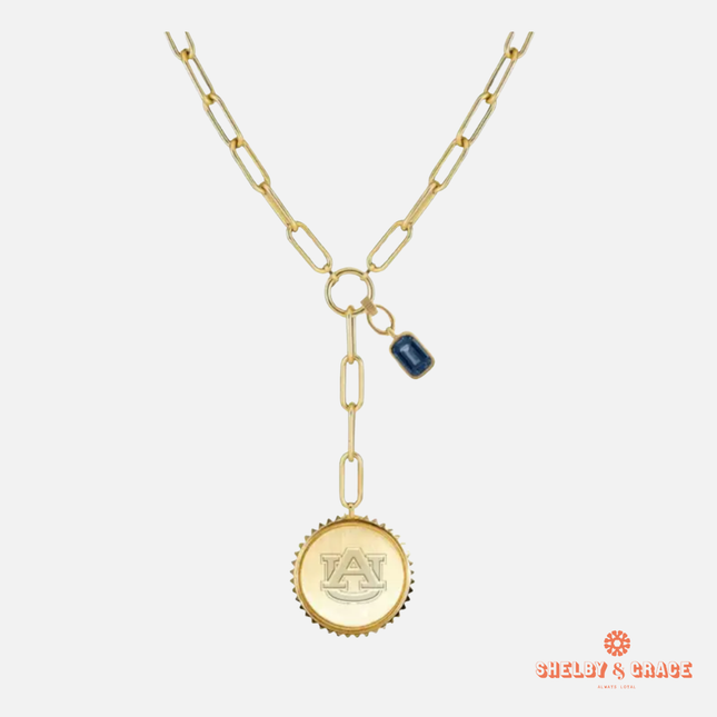 Auburn Tigers Sedum Necklace