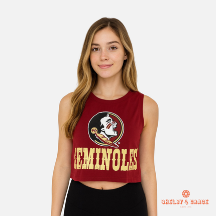 Florida State Seminoles Zora Cropped Tank
