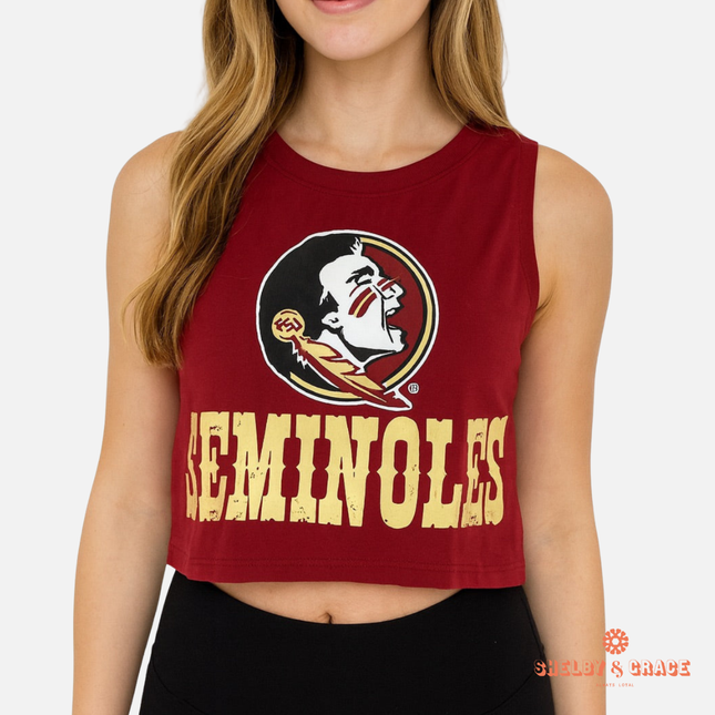 Florida State Seminoles Zora Cropped Tank