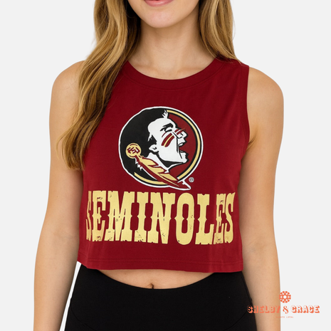 Florida State Seminoles Zora Cropped Tank