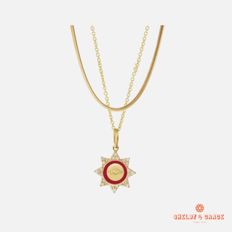 Arkansas Razorbacks Silene Necklace