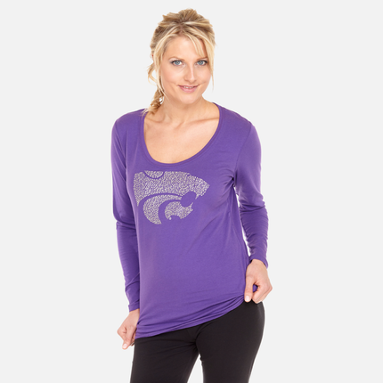 Kansas State Wildcats Jeweled Long Sleeve