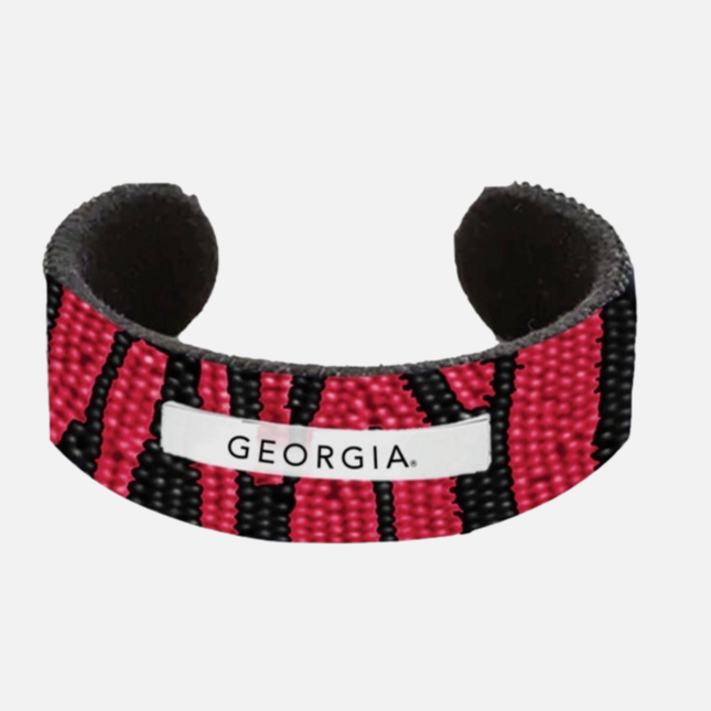 Georgia Bulldogs Phillips Hand Beaded Cuff