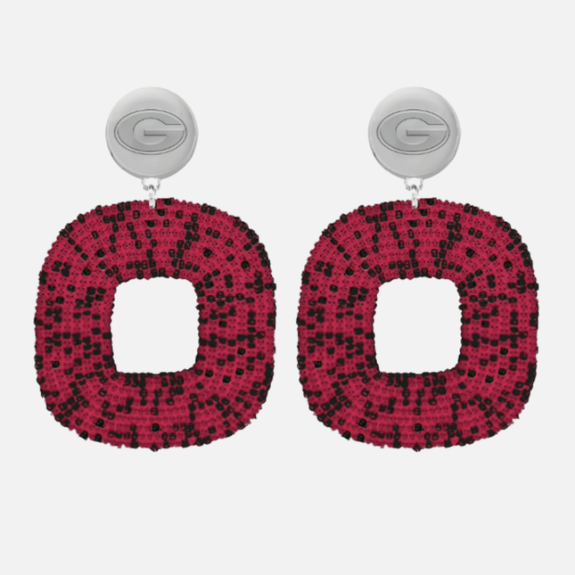 Georgia Tigris Hand Beaded Earrings