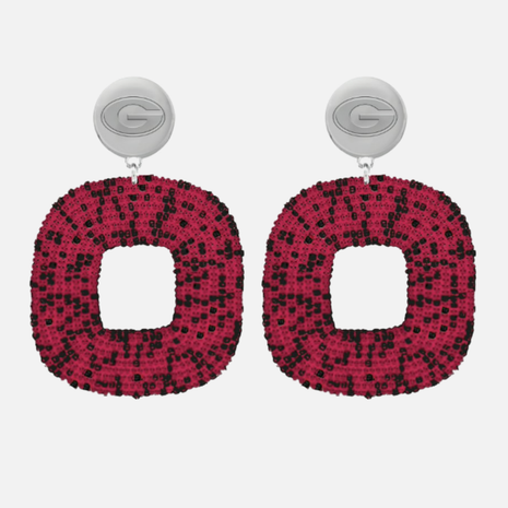 Georgia Tigris Hand Beaded Earrings