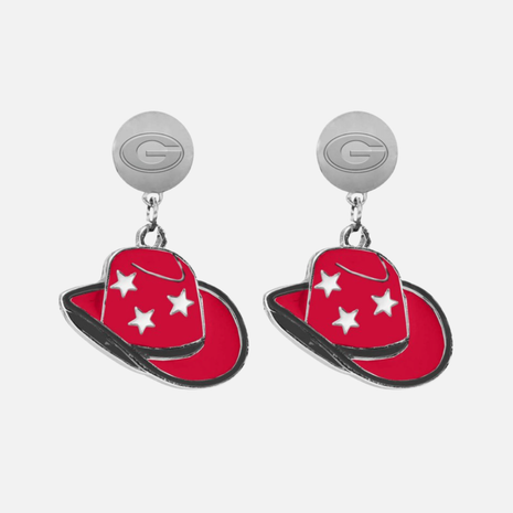 Georgia Bulldogs Stetson Earrings