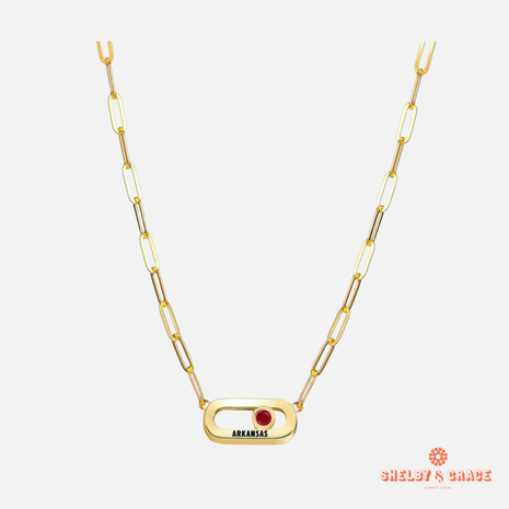 Arkansas Razorbacks Winterberry Necklace