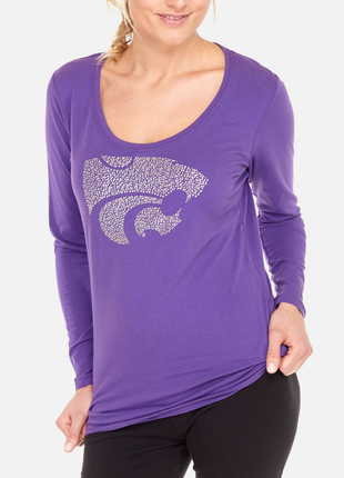 Kansas State Wildcats Jeweled Long Sleeve