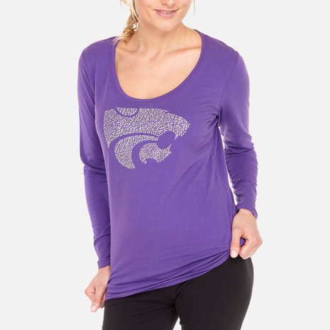 Kansas State Wildcats Jeweled Long Sleeve