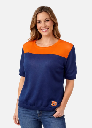 Auburn Tigers Short Sleeve Sweater