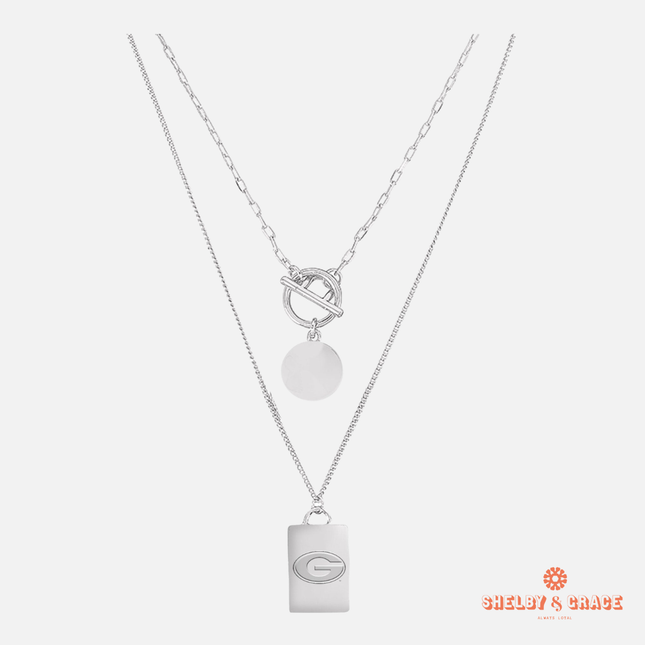 Georgia Bulldogs Jillybean Necklace