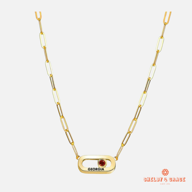 Georgia Bulldogs Winterberry Necklace