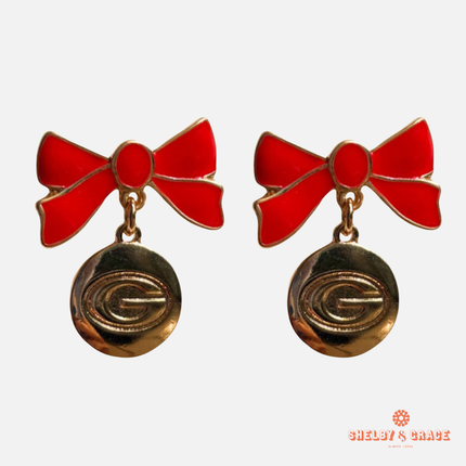 Georgia Bulldogs Impatiens Earrings
