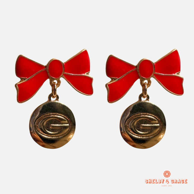 Georgia Bulldogs Impatiens Earrings