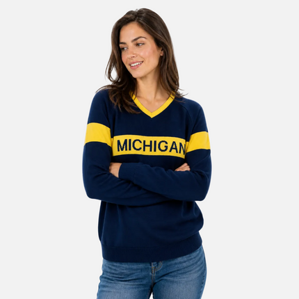 Michigan Wolverines Retro Team Sweater