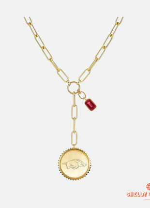 Arkansas Razorbacks Sedum Necklace
