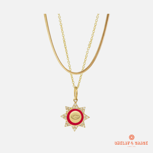 Georgia Bulldogs Silene Necklace