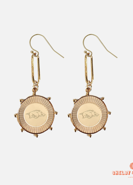 Arkansas Razorbacks Pixel Earrings