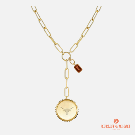 Texas Longhorns Sedum Necklace