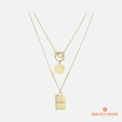 LSU Tigers Jillybean Layered Necklace